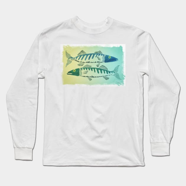 fish duo Long Sleeve T-Shirt by CatCoq